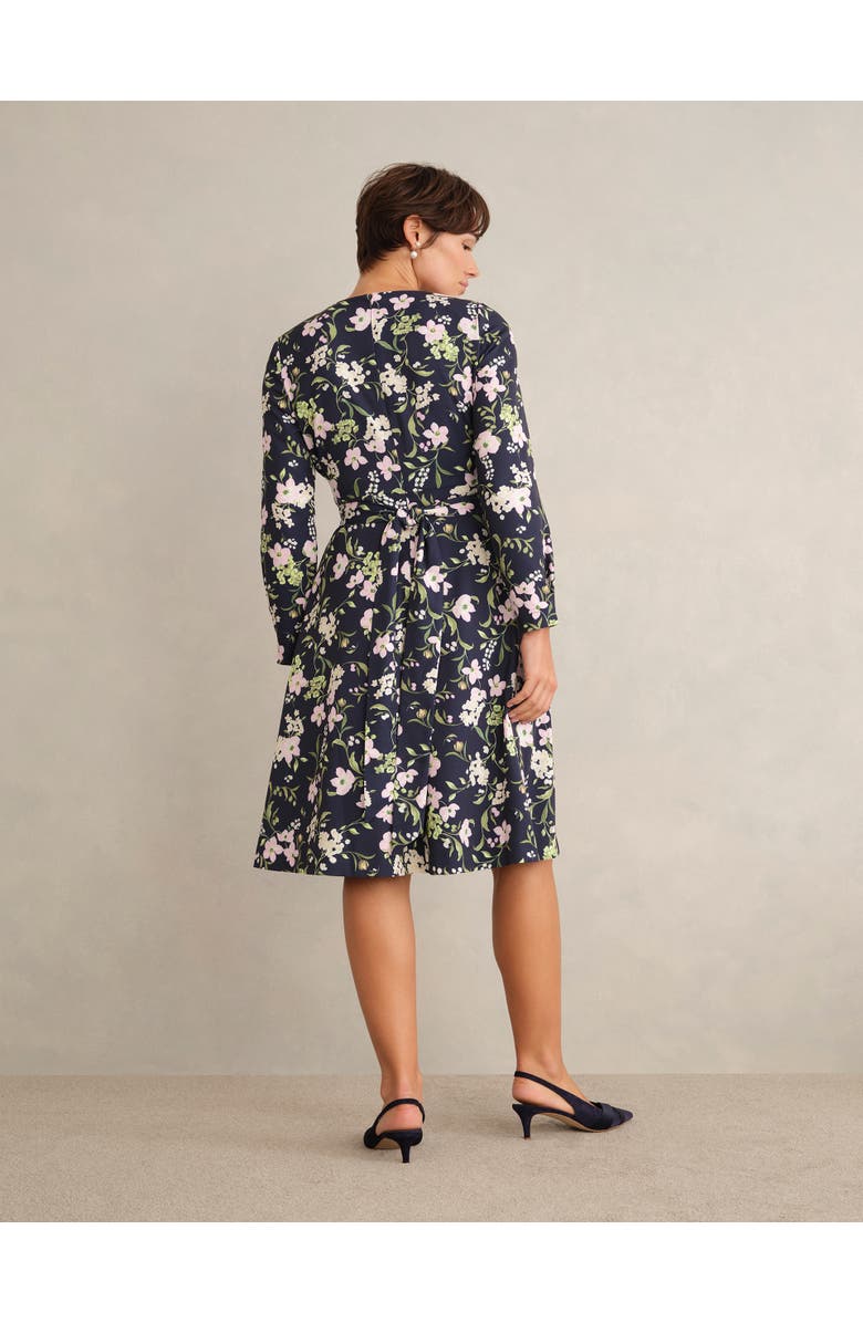 HOBBS LONDON Sabine Floral Dress, Alternate, color, Midnight Multi