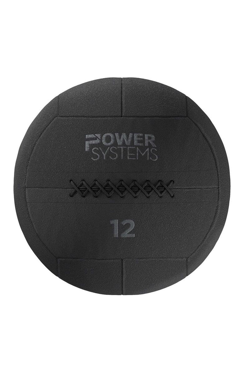 Power Systems Ballistic Ball, 14 Tough Soft-Shell Medicine Ball for Training & Fitness, Alternate, color, Black