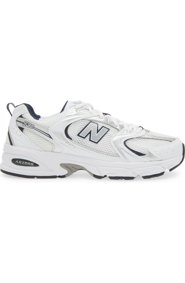New Balance Gender Inclusive 530 Sneaker, Alternate, color, White/ Natural Indigo