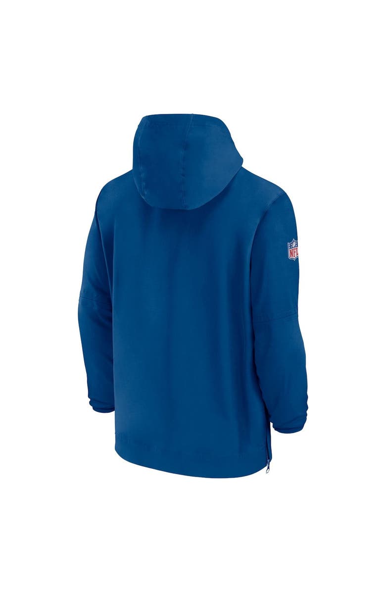 Nike Men's Nike Royal Indianapolis Colts Sideline Half-Zip Hoodie, Alternate, color, 