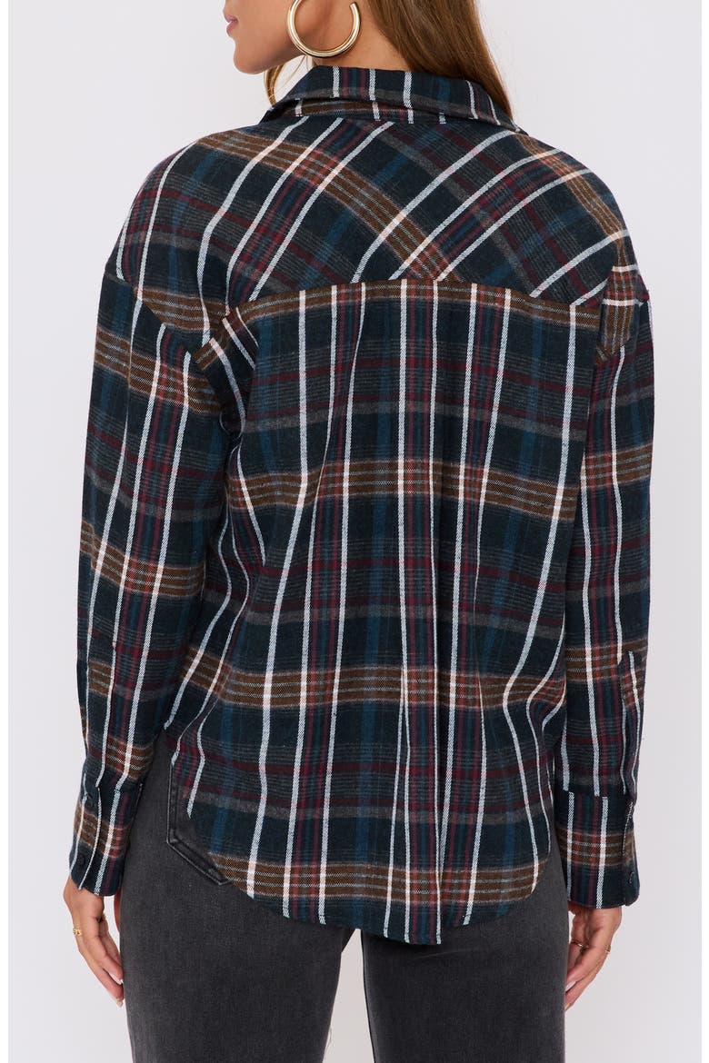 Auburn Plaid Button-Up Shirt, Alternate, color, GREY PLAID
