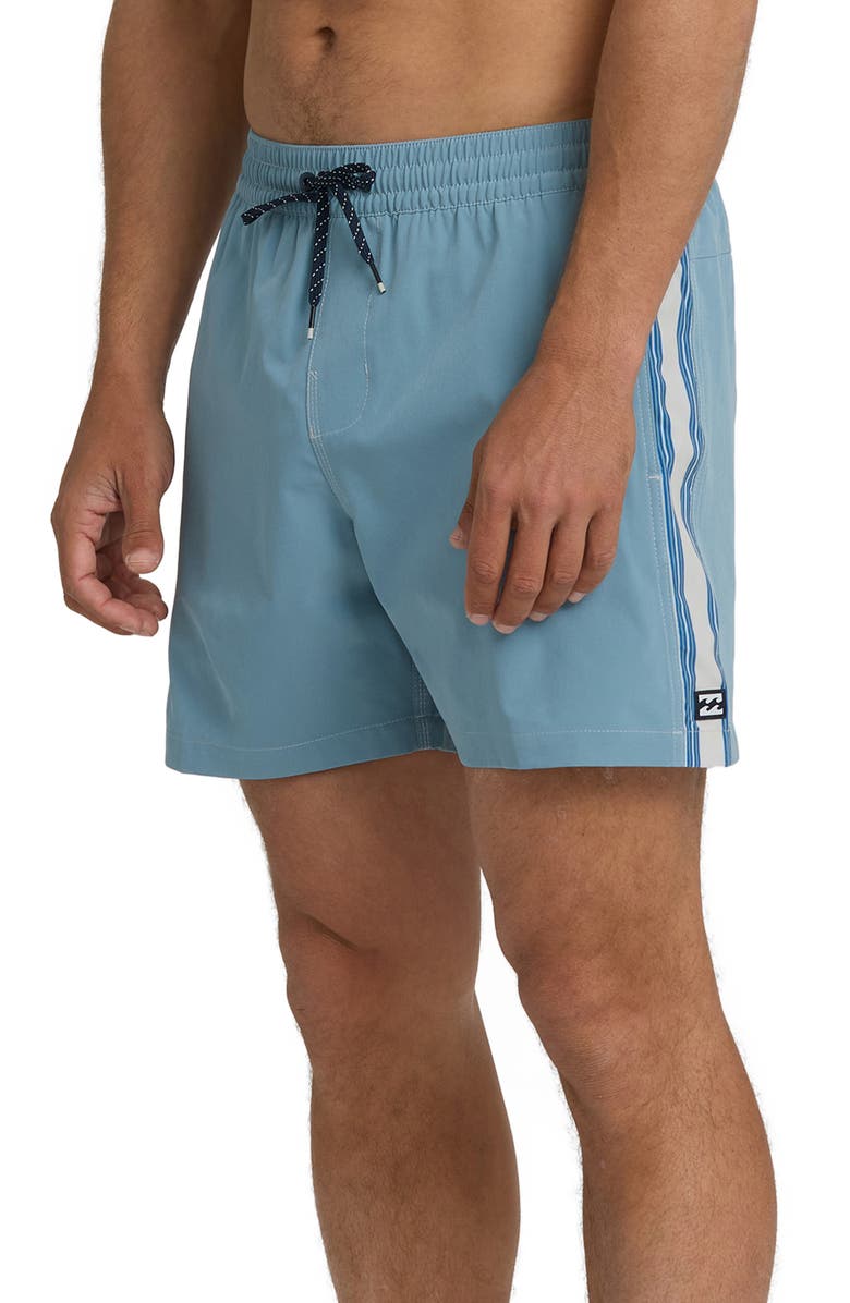 Billabong Dbah Panel Layback Swim Trunks, Alternate, color, Blue Fog