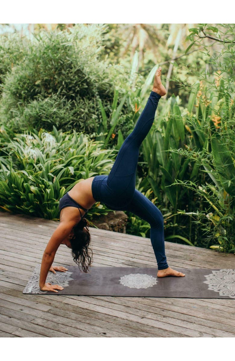 Yoga Design Lab Combo Yoga Mat 5.5mm- 2-in-1, Alternate, color, Mandala Black