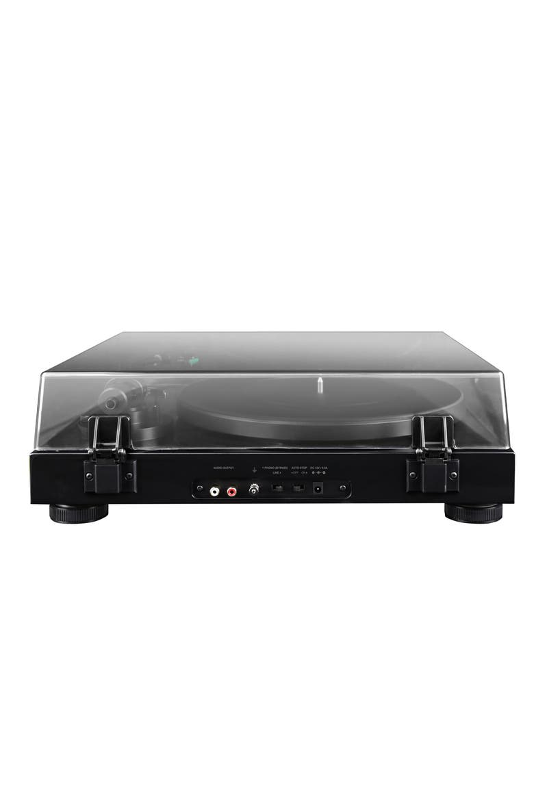 Elite HiFi Vinyl Turntable Record Player Audio Technica Cartridge, Alternate, color, Piano Black