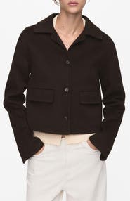 MANGO Wool Blend Jacket