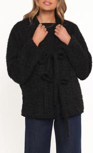 Petal & Pup Kimmy Bow Oversize Cardigan