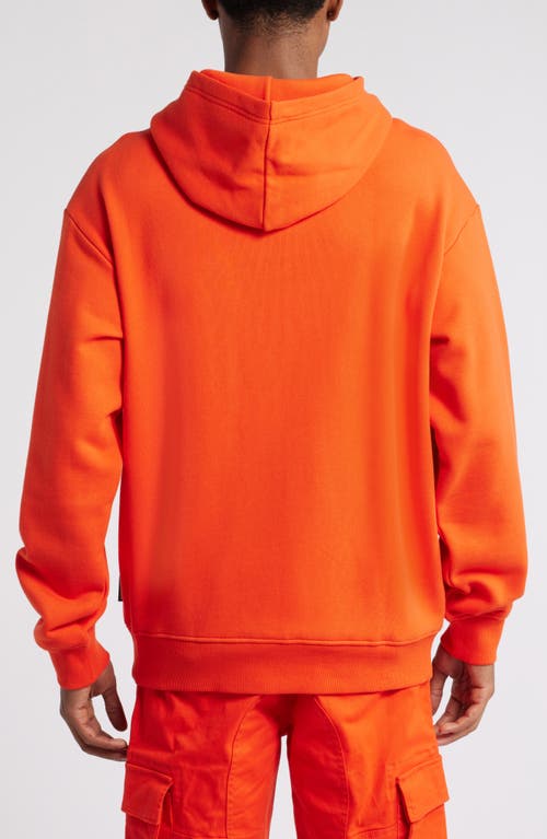 Icecream Running Dog Appliqué Hoodie In Orange