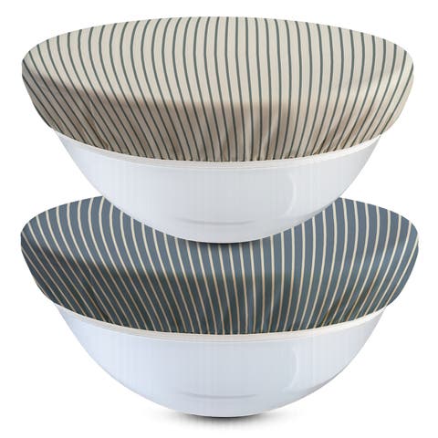 Beeswax Bowl Covers, Set of 2, X-Large 12", Organic Cotton