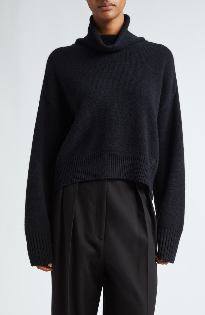 LOULOU DE SAISON Loulou Studio Stintino Crop Wool & Cashmere Sweater, Main, color, 