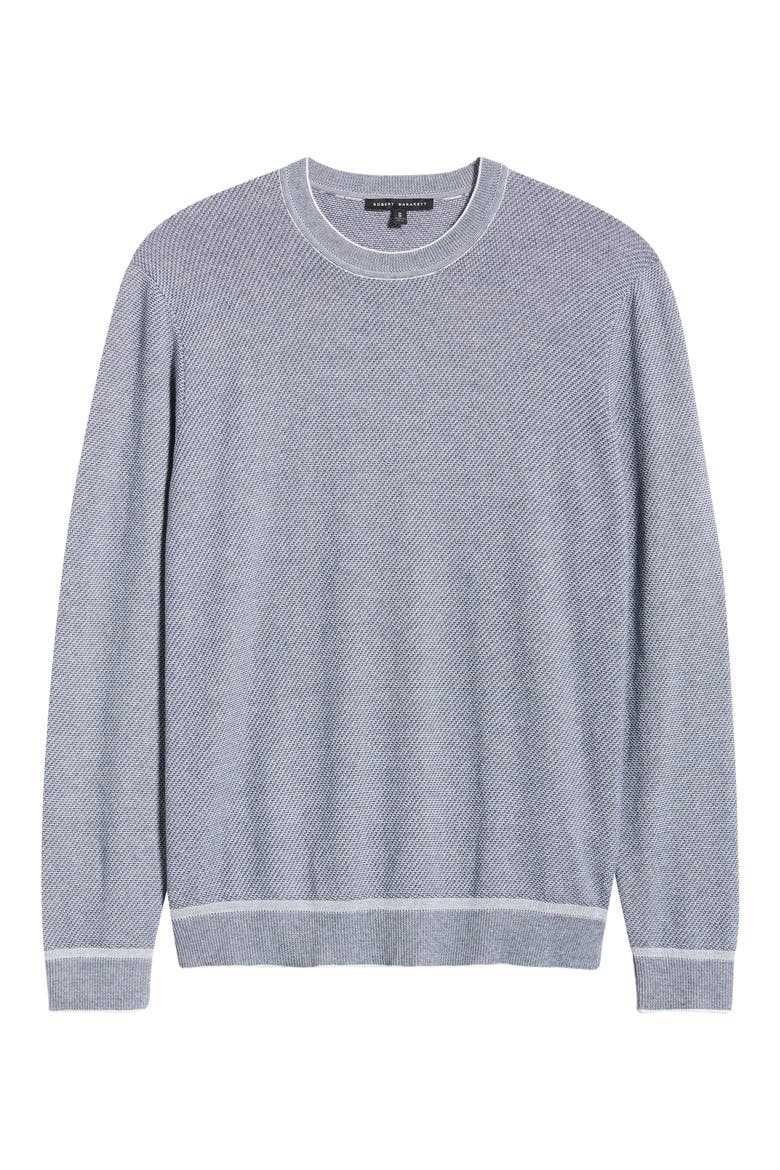 Kaede Cotton Crewneck Sweater, Alternate, color, DENIM BLUE