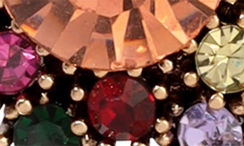 Eye Candy Los Angeles Dolly Cluster Link Drop Earrings In Gold