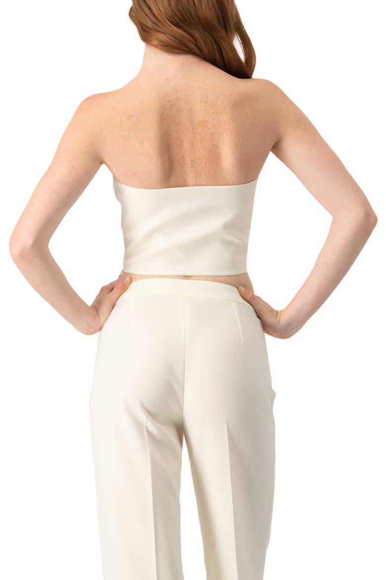 Solid Natural Tube Crop Top, Alternate, color, Natural