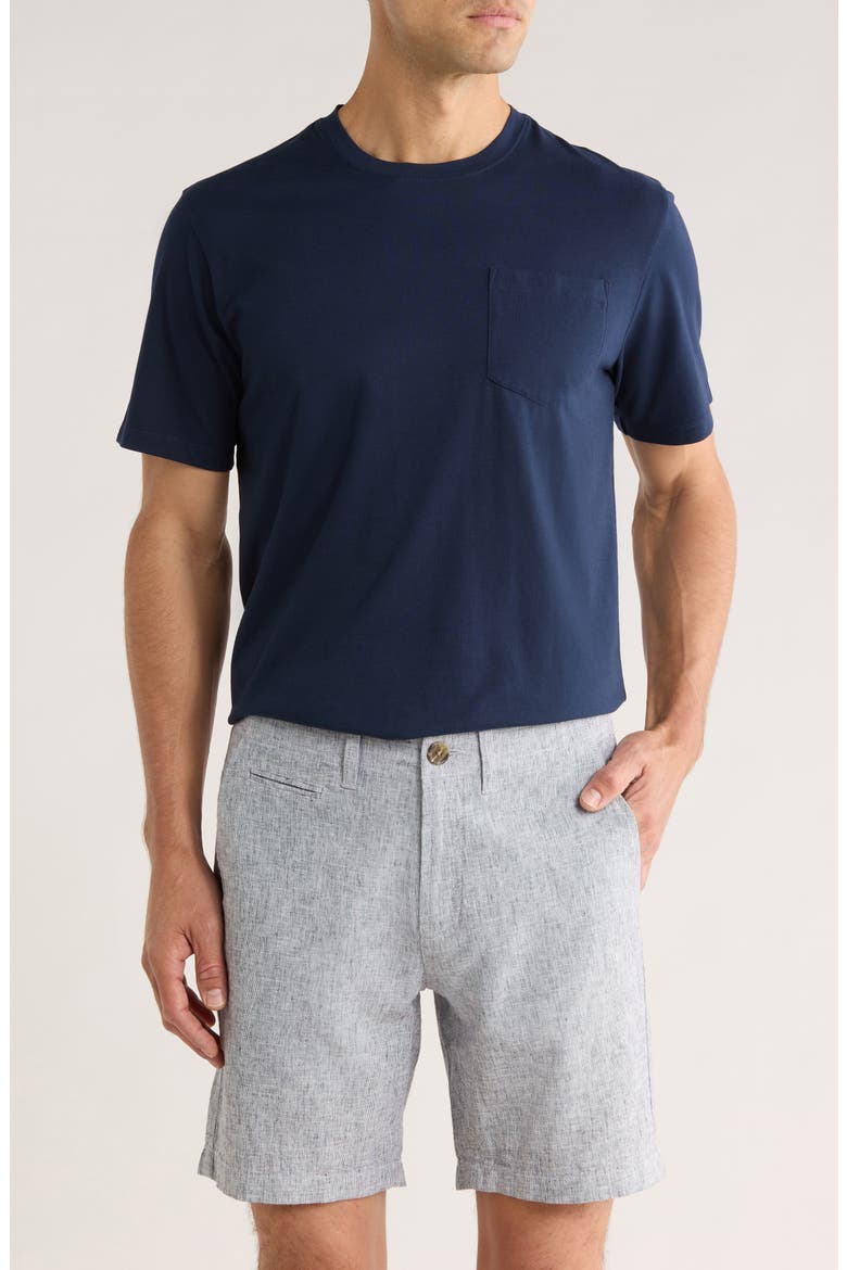 Peached Jersey Pocket T-Shirt, Main, color, NAVY STILL