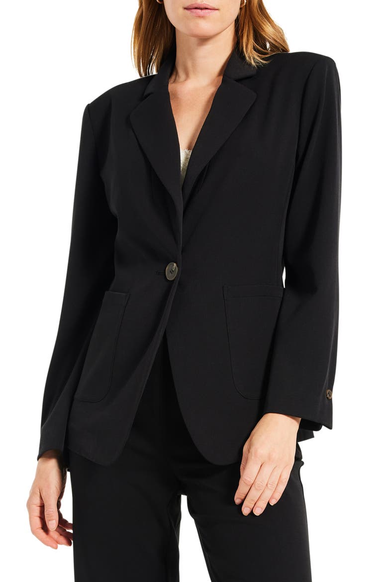 Essential Avenue Blazer, Main, color, BLACK ONYX