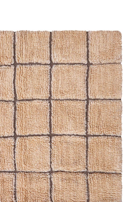 Lorena Canals Woolablemosaic Washable Wool Rug In Brown