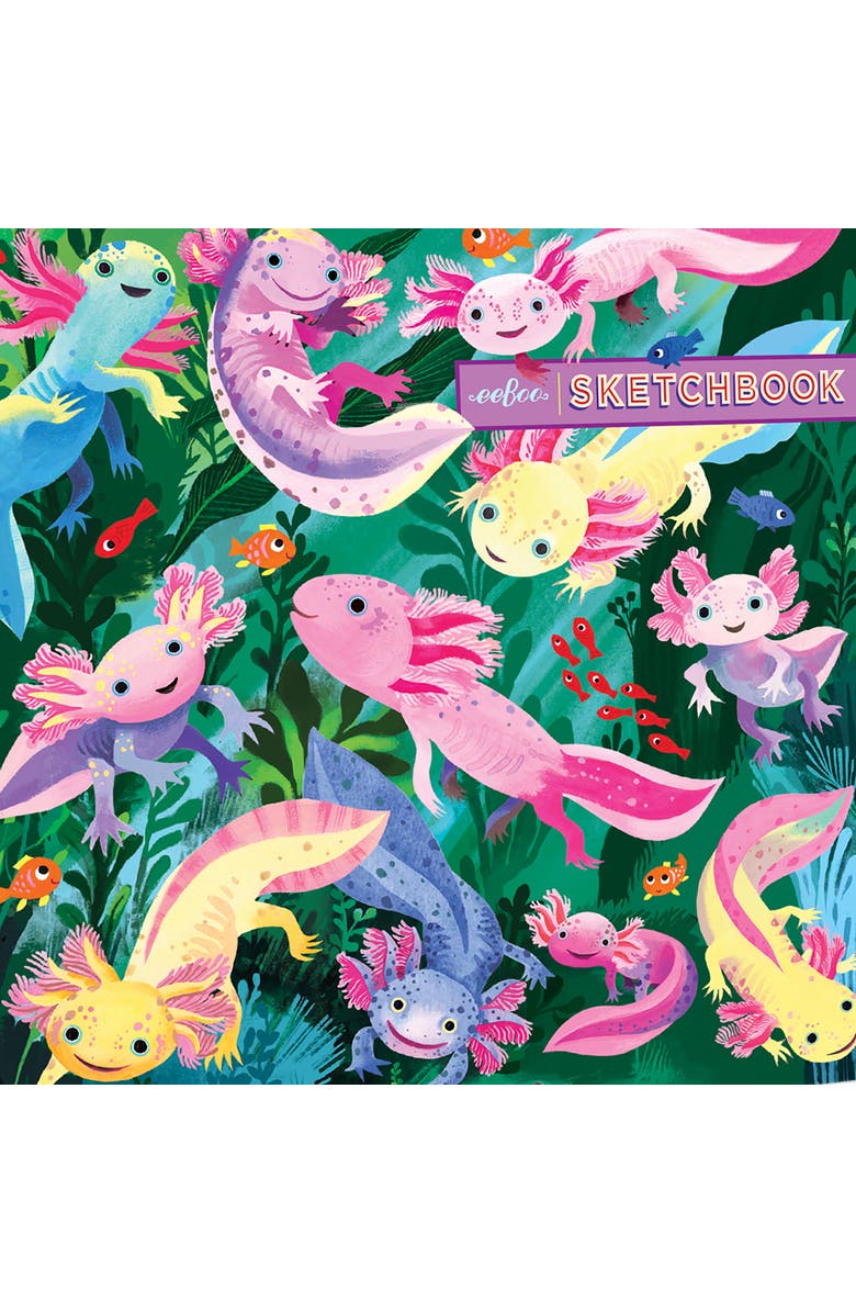 eeBoo Axolotl Sketchbook, Alternate, color, Multicolored