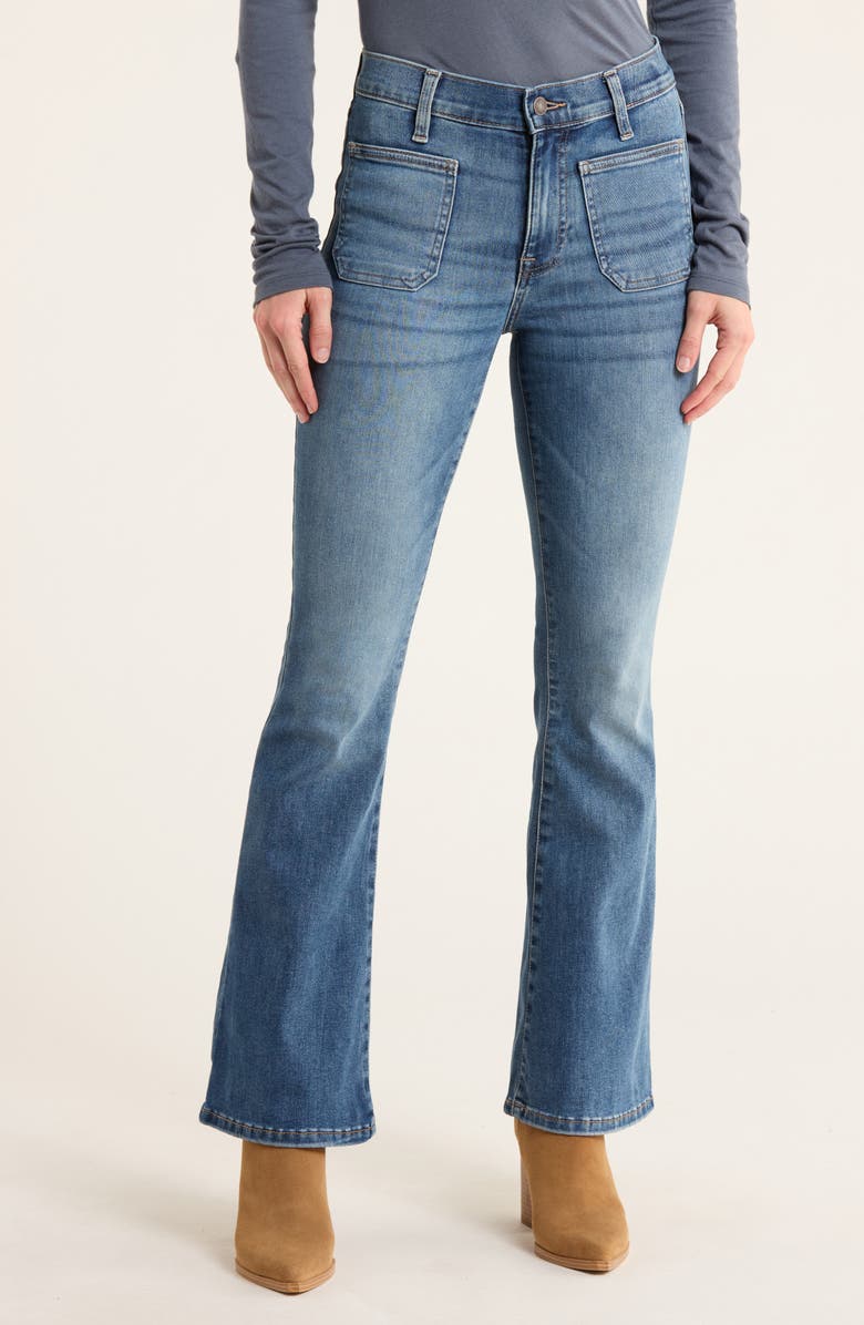 Lucky Brand Stevie High Waist Flare Jeans, Main, color, Moment Of Truth