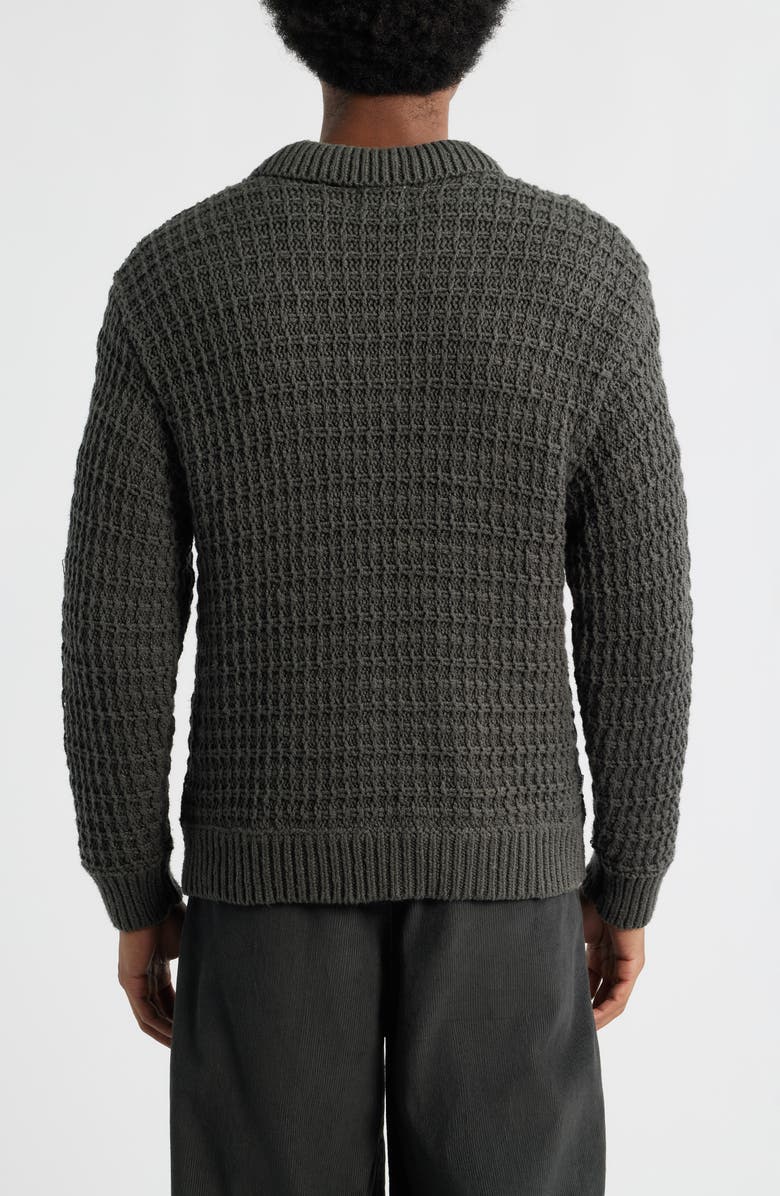 Obey Textured Rugby Polo Sweater, Alternate, color, Chimera Multi