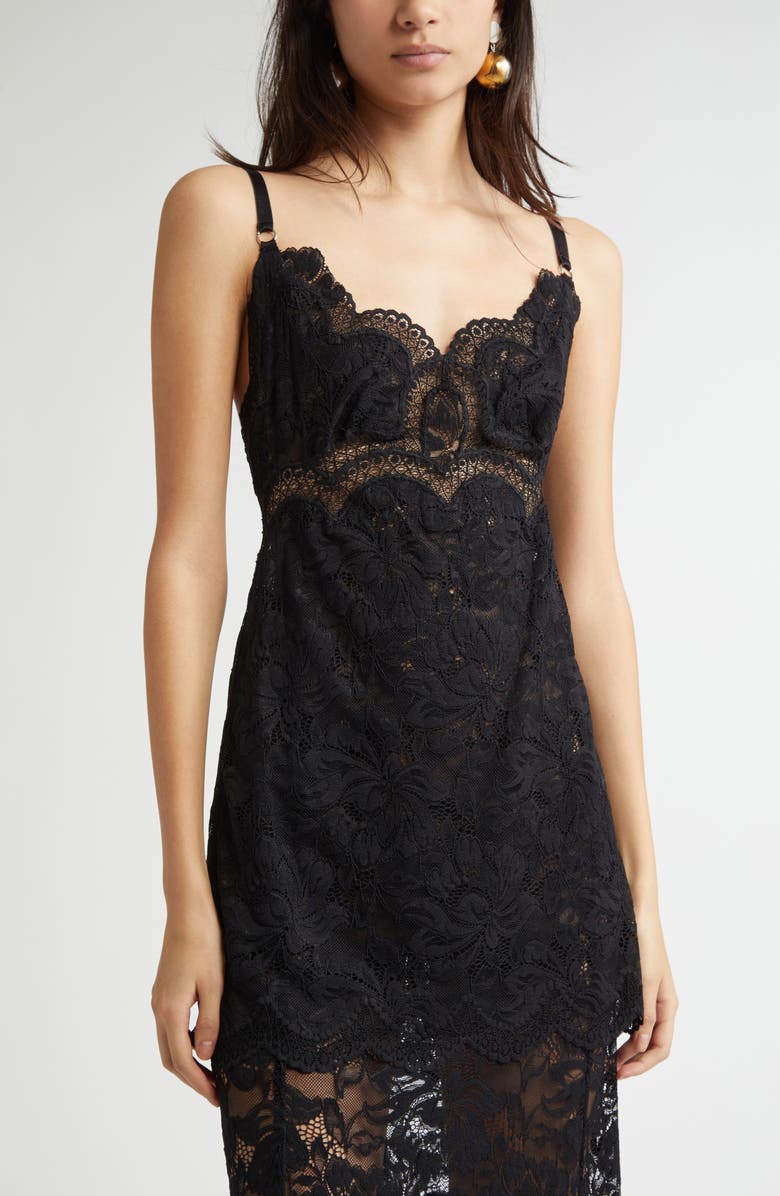 Rabanne Lace Slipdress, Alternate, color,