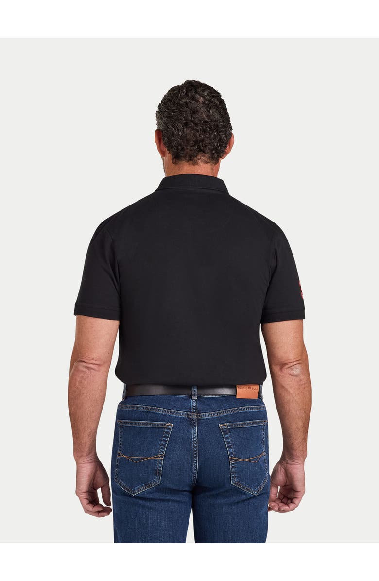 Raging Bull Crest Polo, Alternate, color, Black