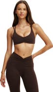 COTTON ON BODY Women's Active Ultra Soft Scrunch Front Strappy Crop