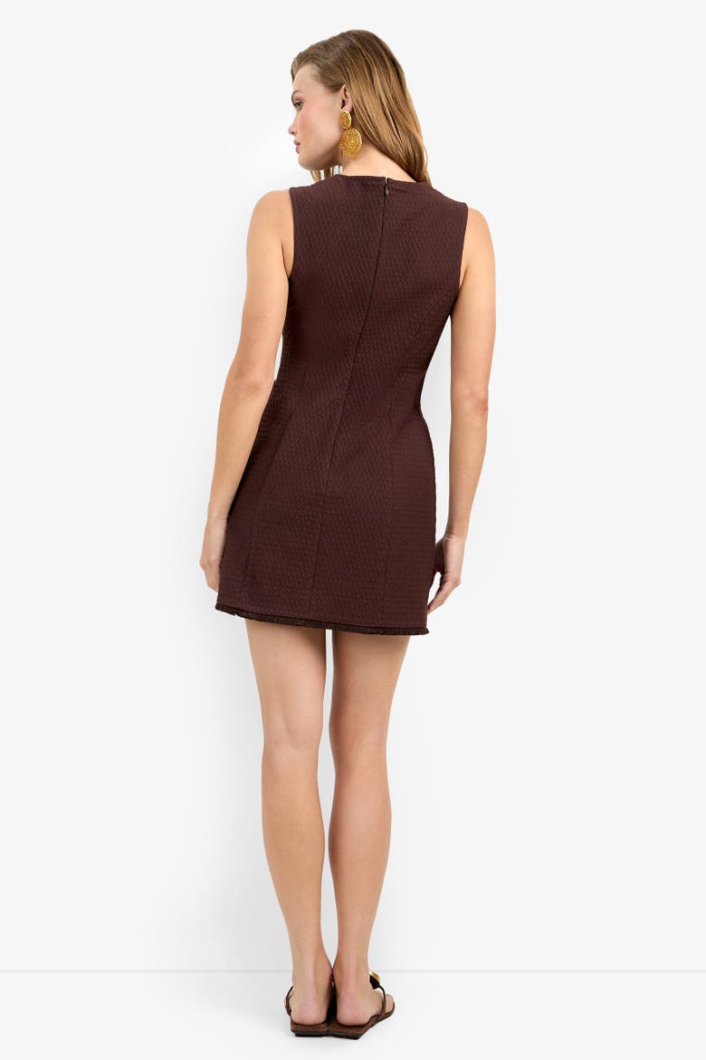 Dame Fringe Dress, Alternate, color, Carob