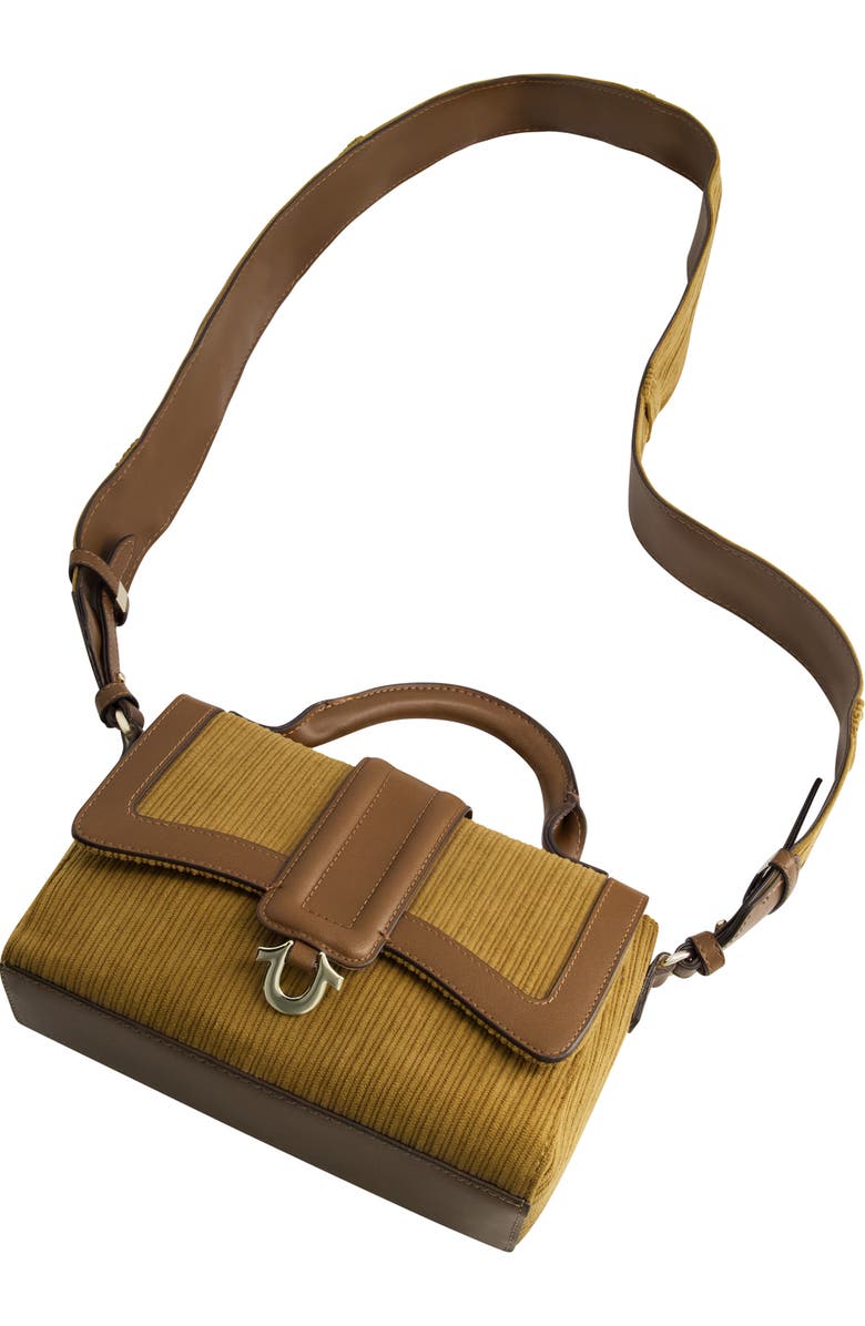 True Religion Corduroy Mini Satchel Bag, Alternate, color, Brown