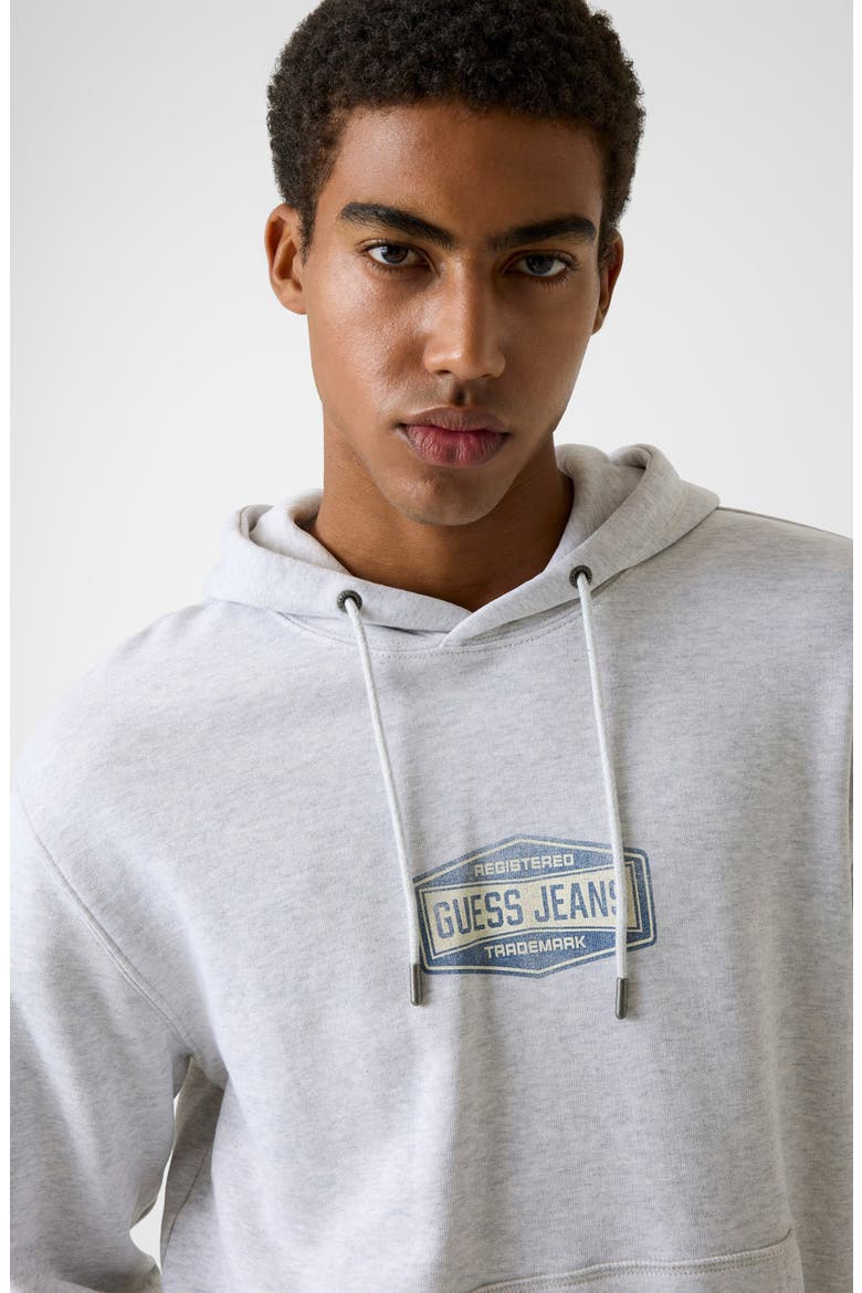 Trademark Cotton Fleece Hoodie, Alternate, color, HEATHER GREY