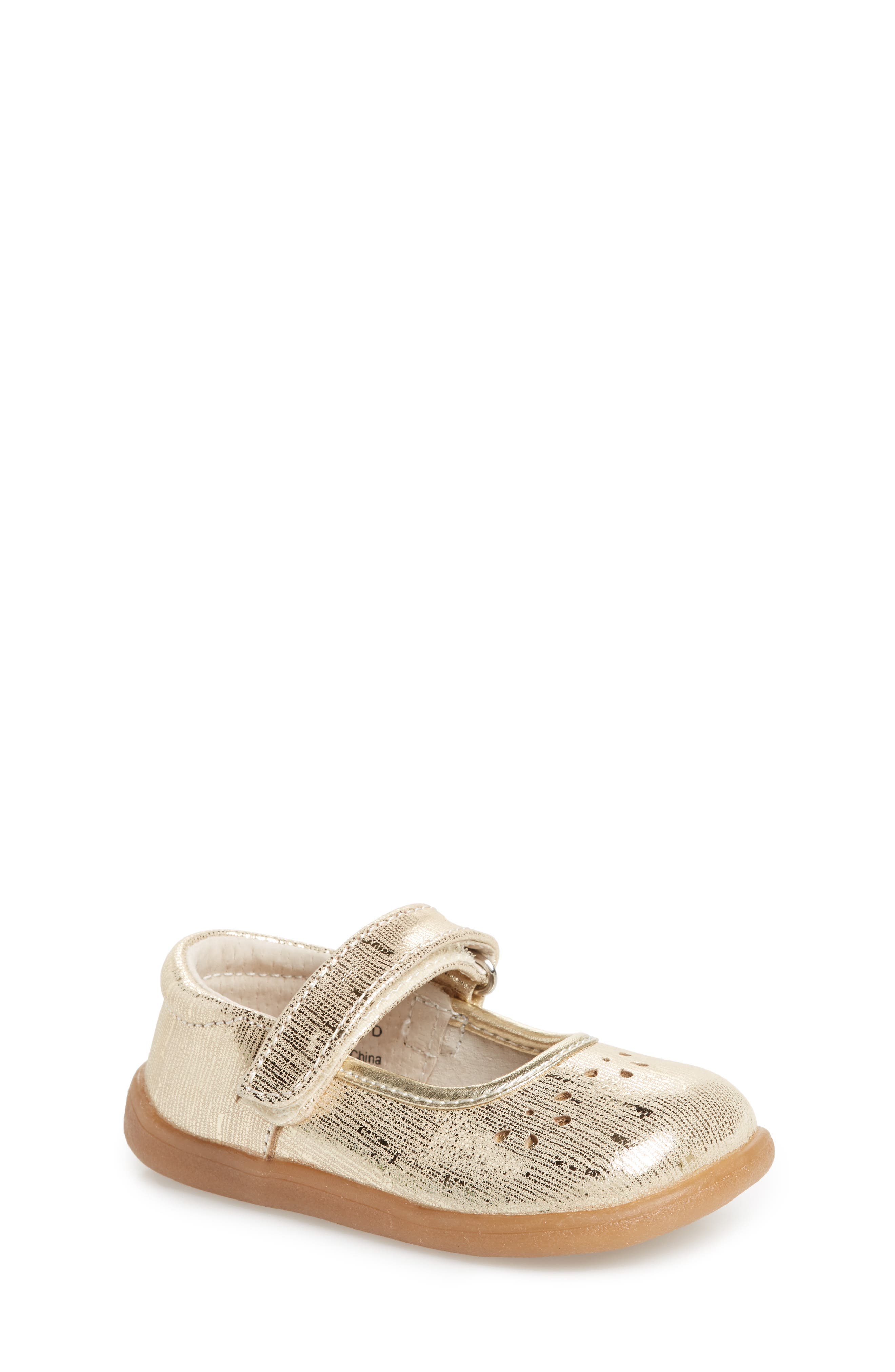 See Kai Run Ginger III Metallic Leather Mary Jane, Main, color, 