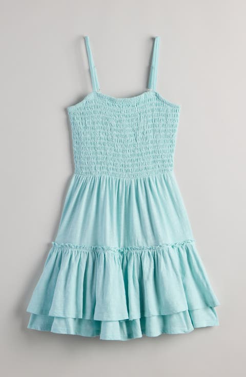 Kids' Smocked Cotton Sundress (Big Kid)