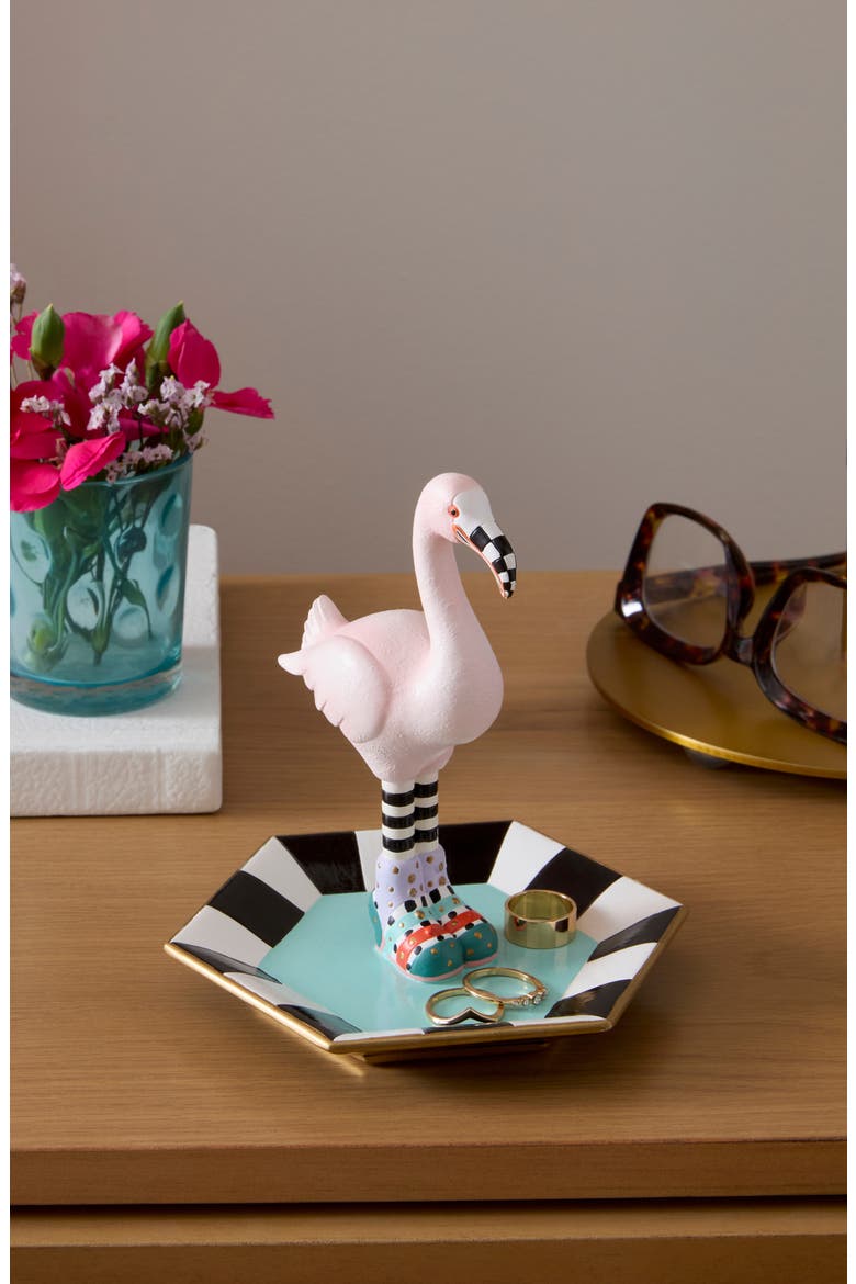 Patience Brewster Sheila Flamingo Trinket Dish, Alternate, color, PINK