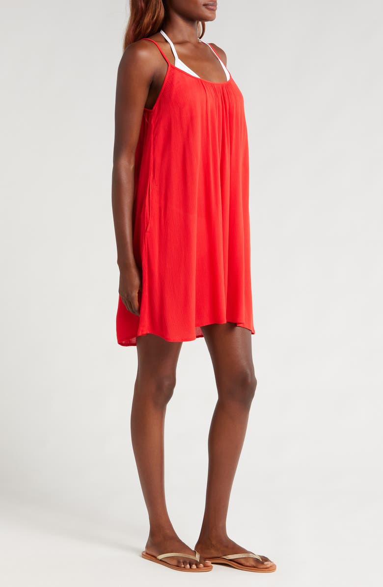 Elan Cover-Up Slipdress, Alternate, color, Red