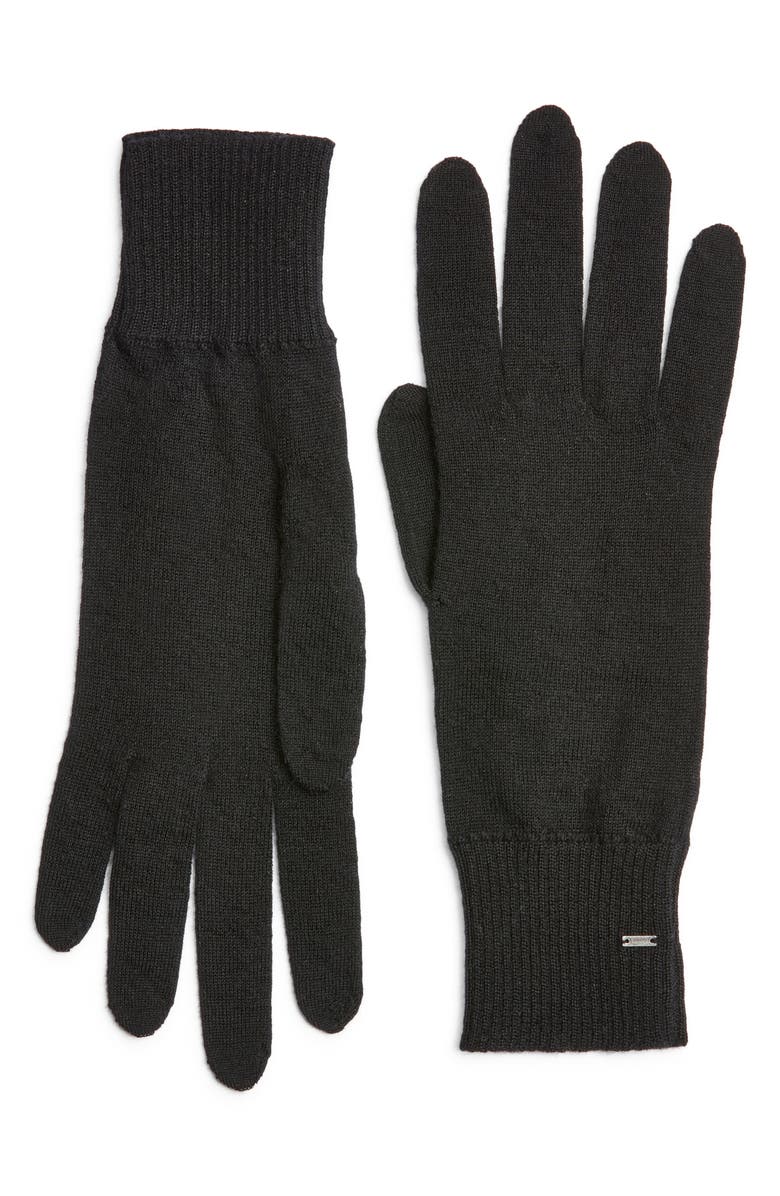 Saint Laurent Cashmere Gloves, Main, color, 