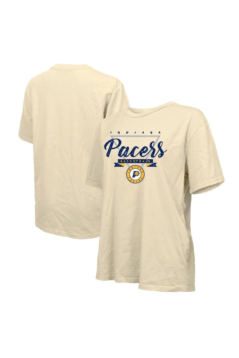 Women's Majestic Threads  Cream Indiana Pacers Oversized T-Shirt, Main, color, Cream