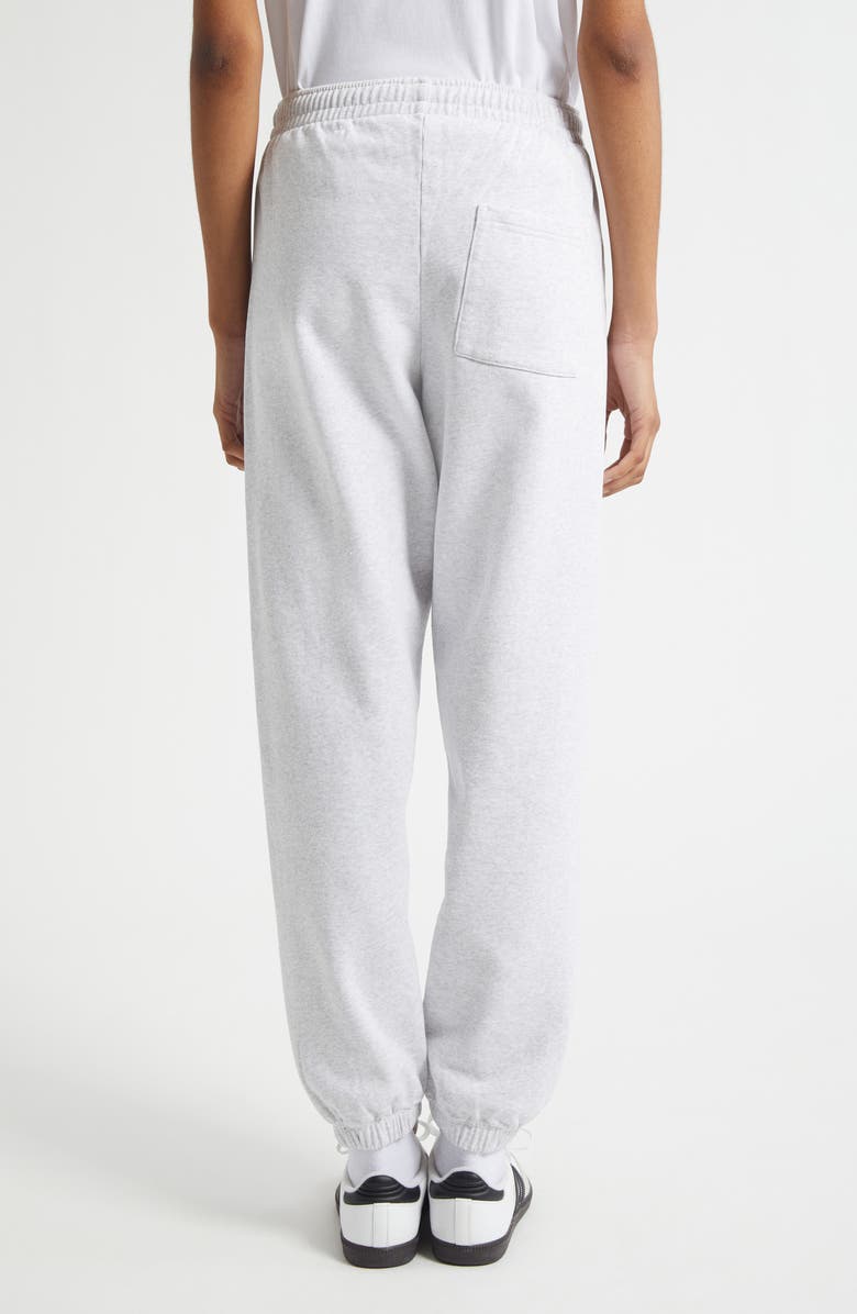 Sporty & Rich Ivy Cotton Fleece Sweatpants, Alternate, color, Heather Gray
