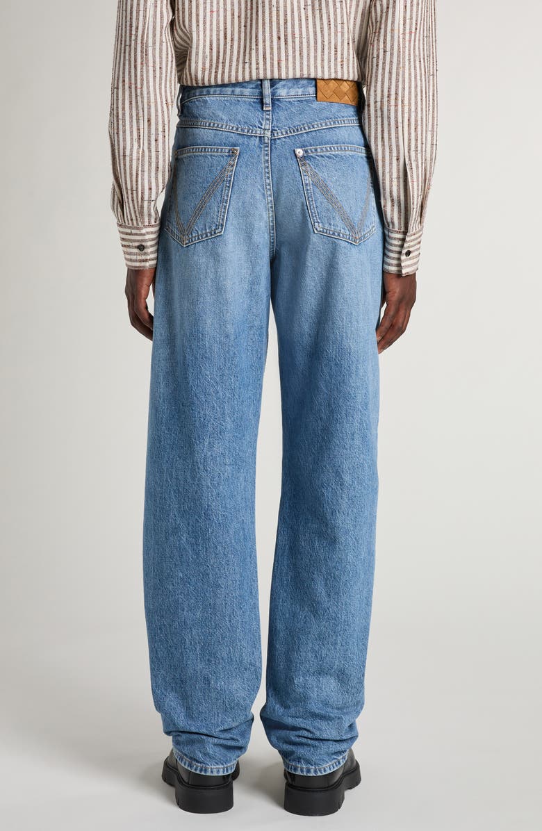 Bottega Veneta Straight Leg Jeans, Alternate, color, 4715 Mid Blue
