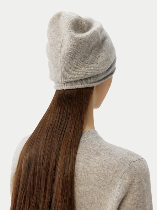 Gobi Mongolian Cashmere Cashmere Slouchy Beanie In Dawn Blue