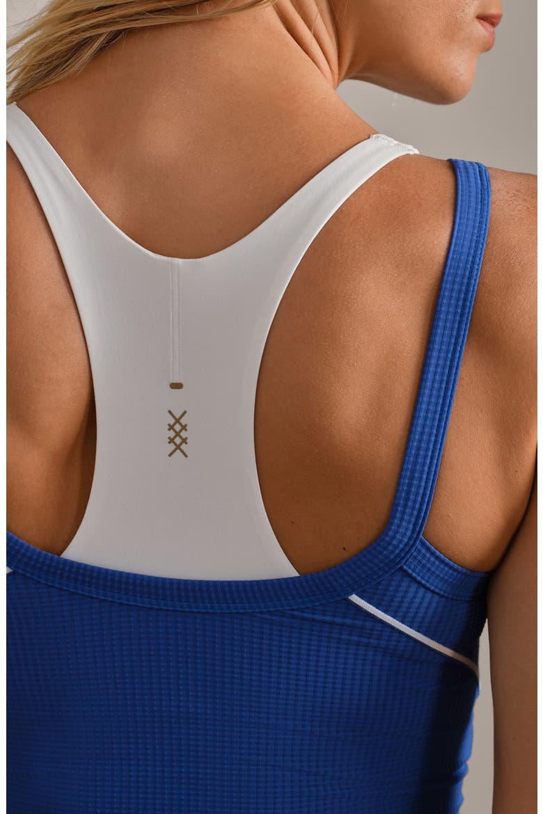 Doubletake Layer Sports Bra, Alternate, color, DEEP SEA BLUE