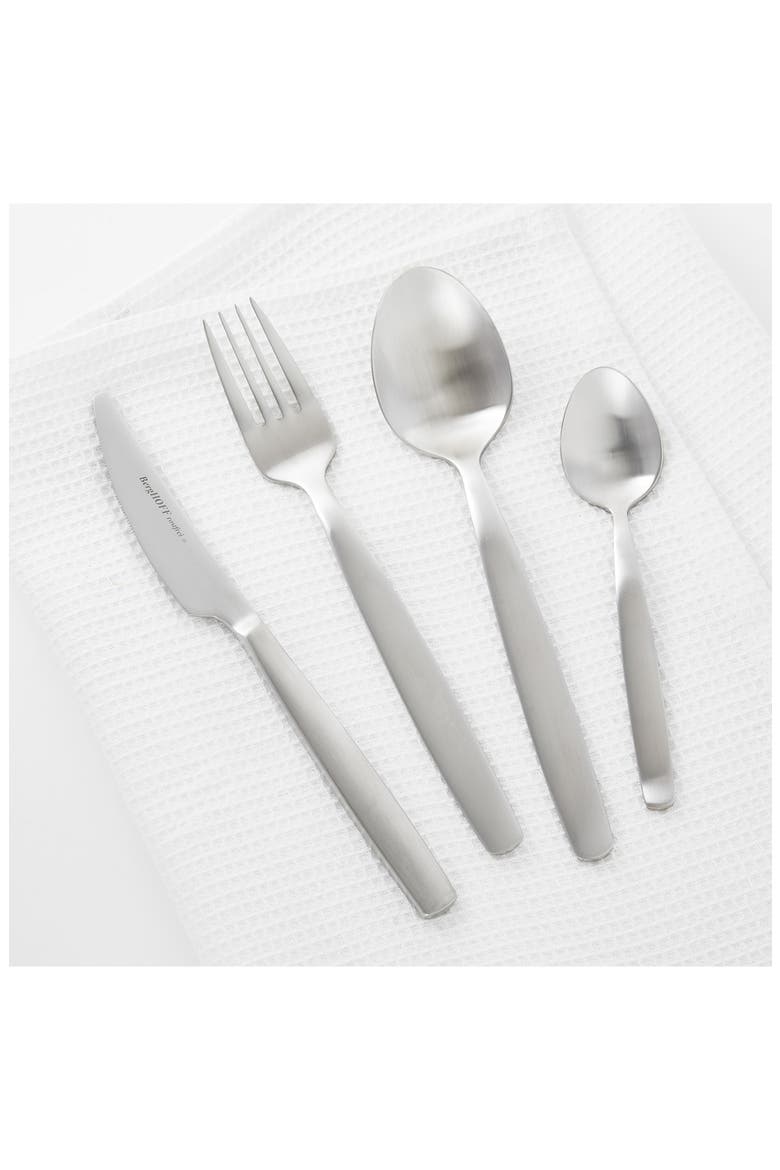 Leo Legacy 4-Piece Flatware Set, Alternate, color, SILVER