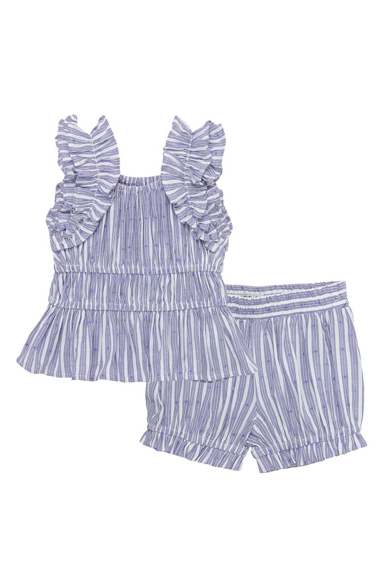 Habitual Kids Kids' Smocked Ruffle Top & Shorts Set, Main, color,