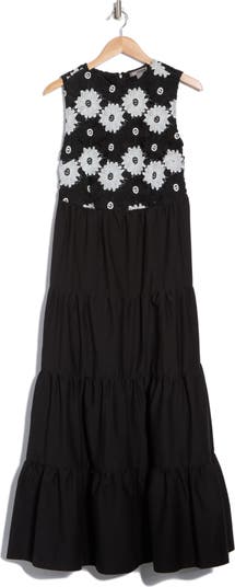 Chloe Floral Sleeveless Tiered Maxi Dress