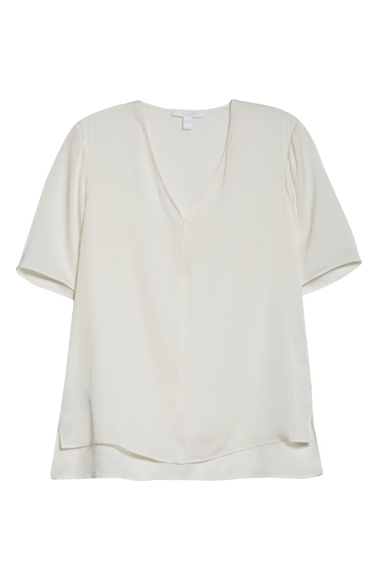 BOSS Ivala 2 Stretch Silk Top, Alternate, color, 