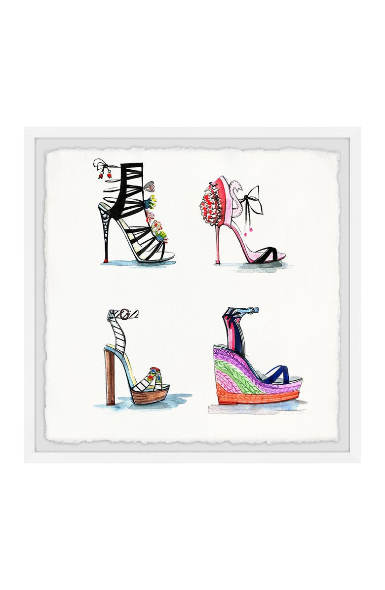 MARMONT HILL High Heels and Wedges Framed Painting Print - 12"x12", Alternate, color, 