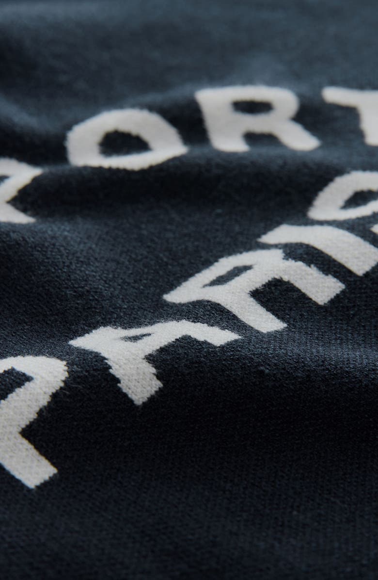 NEXT Intarsia Graphic Sweater Hoodie, Alternate, color, Navy