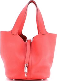 Pre-Owned Hermes Picotin Lock Bag Clemence MM