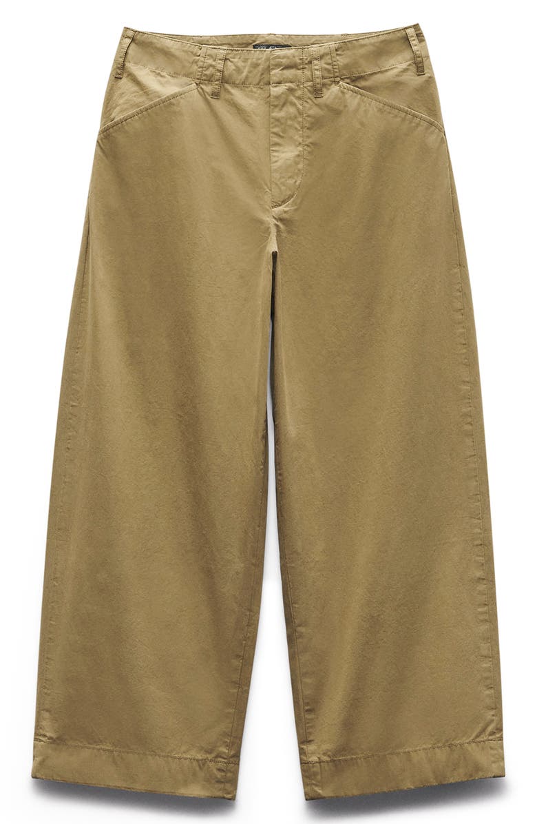 rag & bone Banks Wide Leg Ankle Pants, Alternate, color, Green