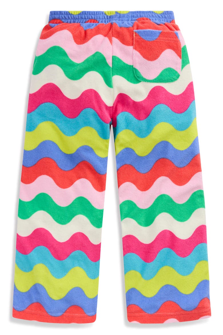 Wide Leg Toweling Trousers, Alternate, color, MULTI WAVE STRIPE