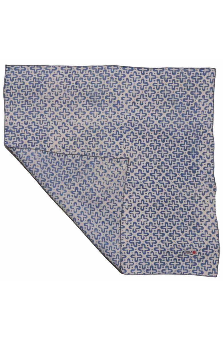 Kasih Coop Botanically Dyed Batik Bandana, Alternate, color, Blue