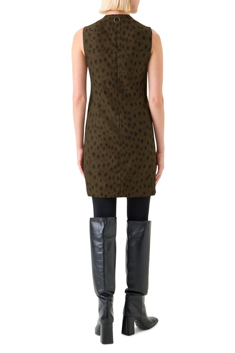 Leopard Print Sheath Dress, Alternate, color, HAZEL-BARK