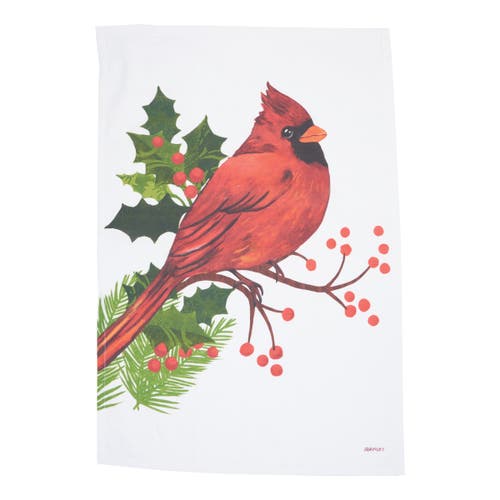 C & F Home C&f Home Winter Cardinal Printed Cotton Flour Sack Kitchen Towel In Multi